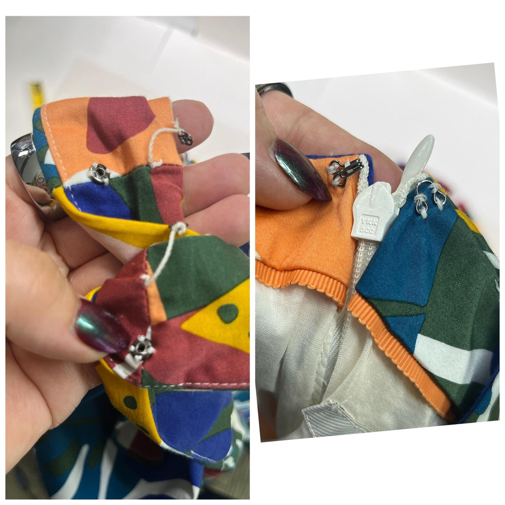 Boden Dress Womens 12 Multicolor Tropical Leaf Print Sleeveless Fit Flare Resort - Picture 16 of 16